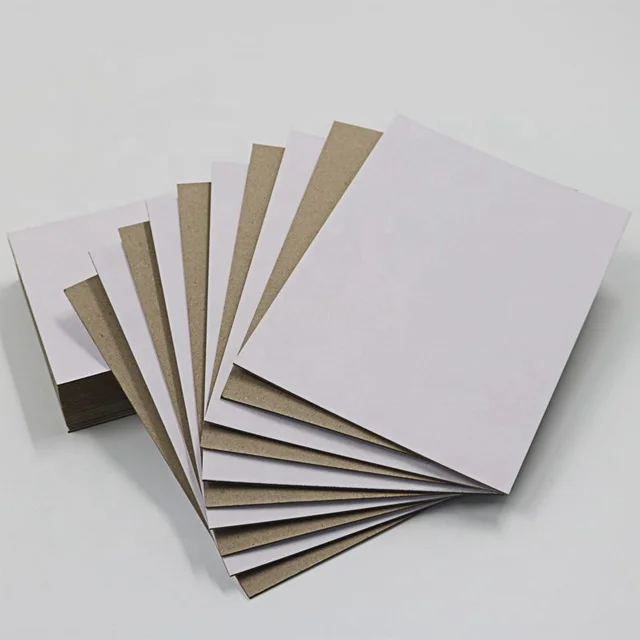 Duplex Board with Grey Back / Chip Board Paper 787*1092mm In Sheets Grey Chip Board High Thickness