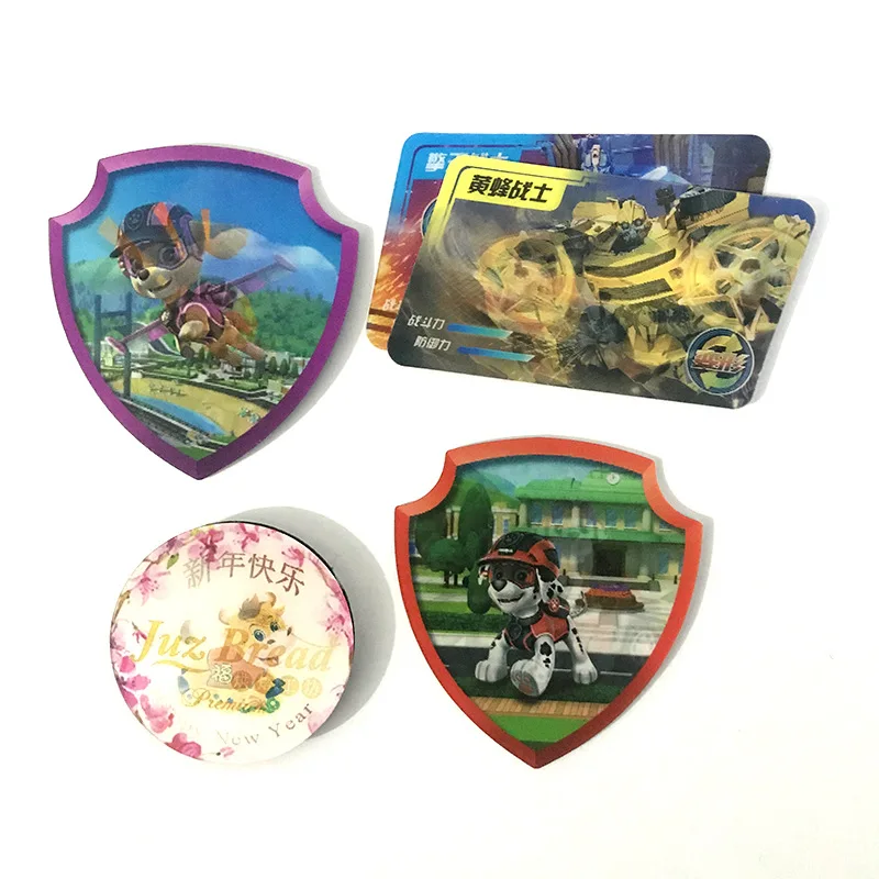 3D Grating 3D Stereoscopic Painting Transformation Anime Game Flash Card Adhesive Sticker Postcard Novelty Gifts