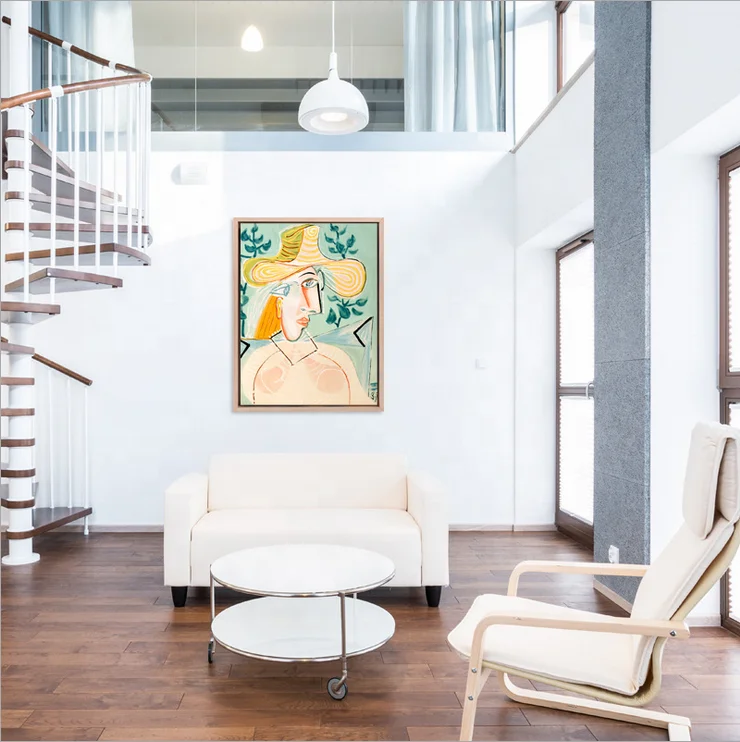 Wholesale Custom Size Logo High Quality Beautiful 40x50 Wall Art solid wood Oil Paintings  Frame