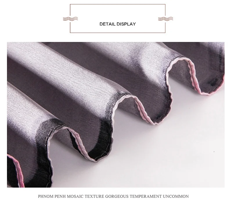 180*90cm Luxury Brand Custom Women Summer Silk Scarves Shawl Lady Wrap Soft Female Designer Beach Bandanna foulard