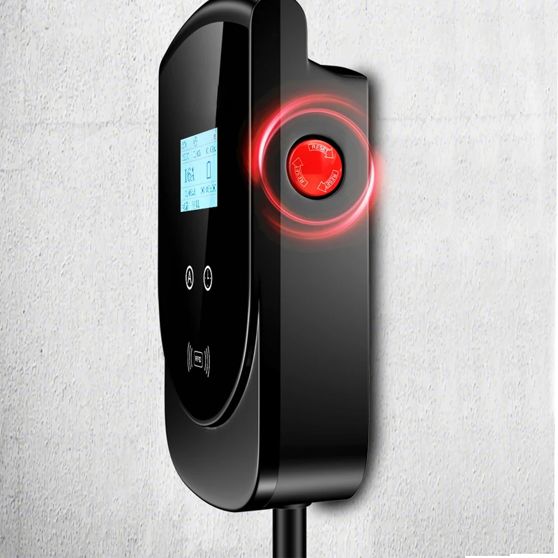 fisher 32A 7kw portable ev charger station for electric car ac charging at home