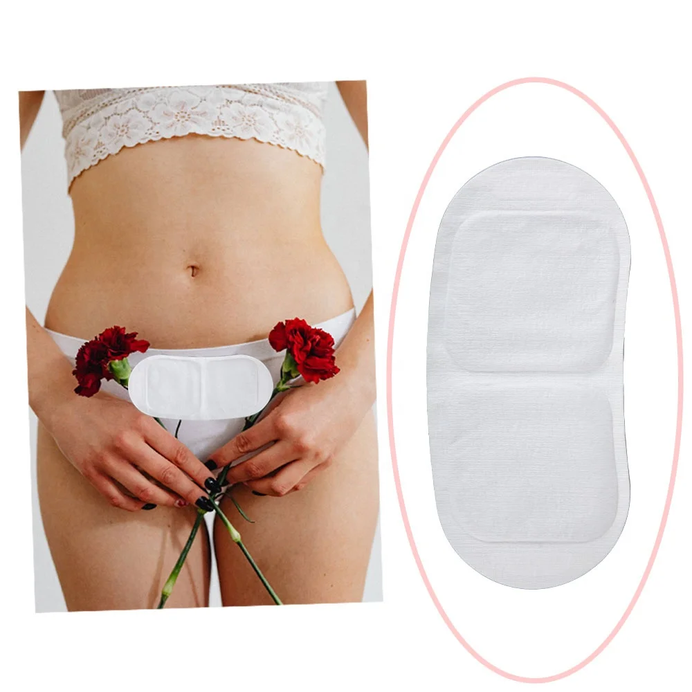 Wholesale menstrual cramp pain warmer pad self heating jheat patches for period pain