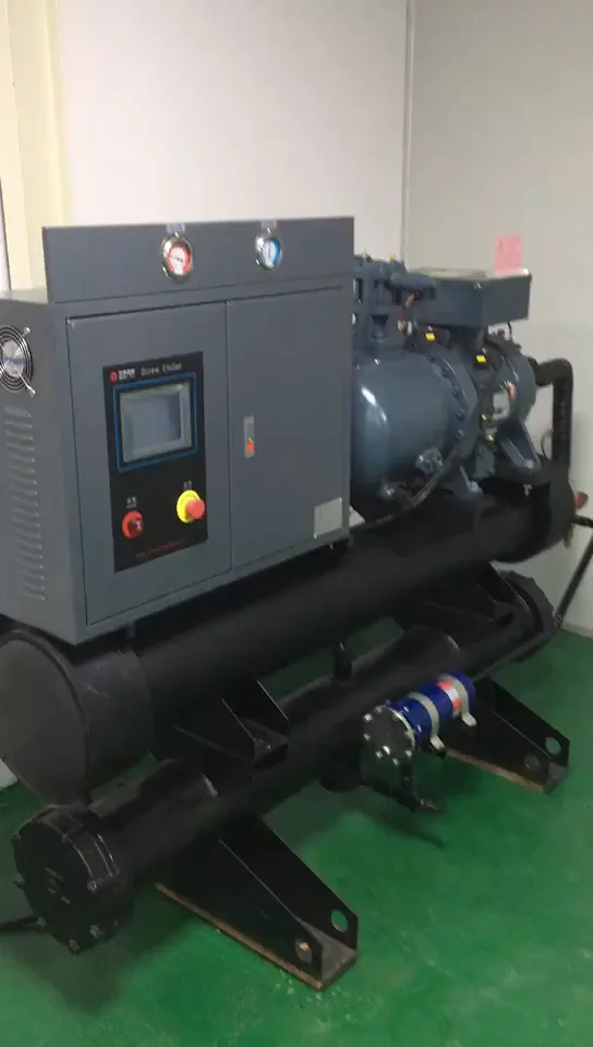 120WSCS Industrial water cooling screw chiller water chiller with coil pipe evaporator chiller digital temperature control
