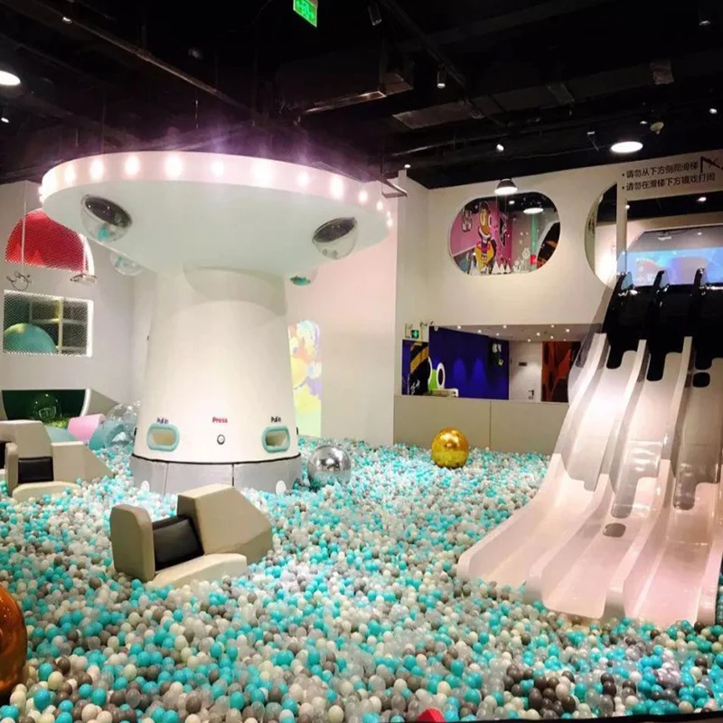 
Nannan toddler indoor business park big slide ballpit plastic princess play area castle playground entertainment equipment set 