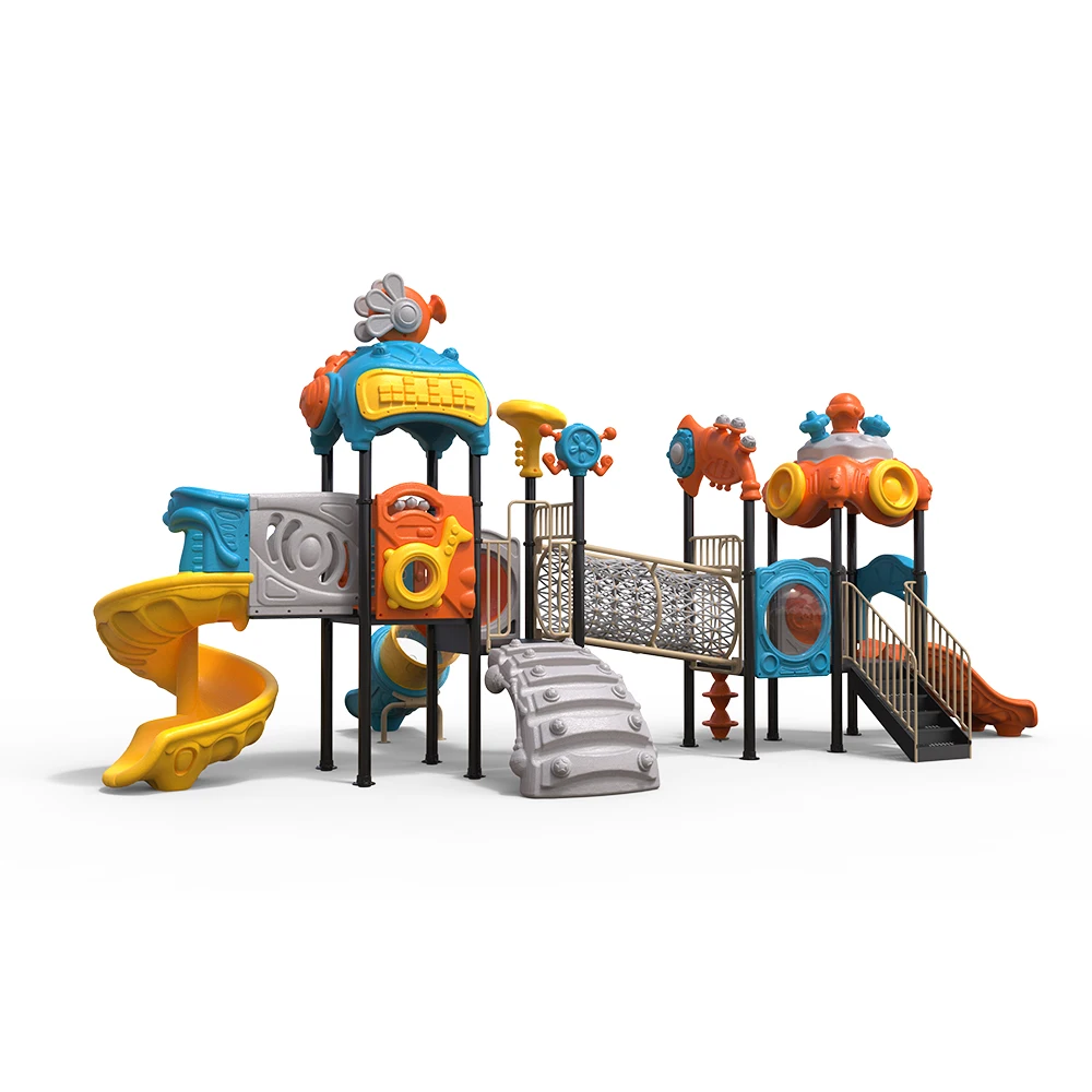 New design cheap outdoor playground fun child  plastic  slide