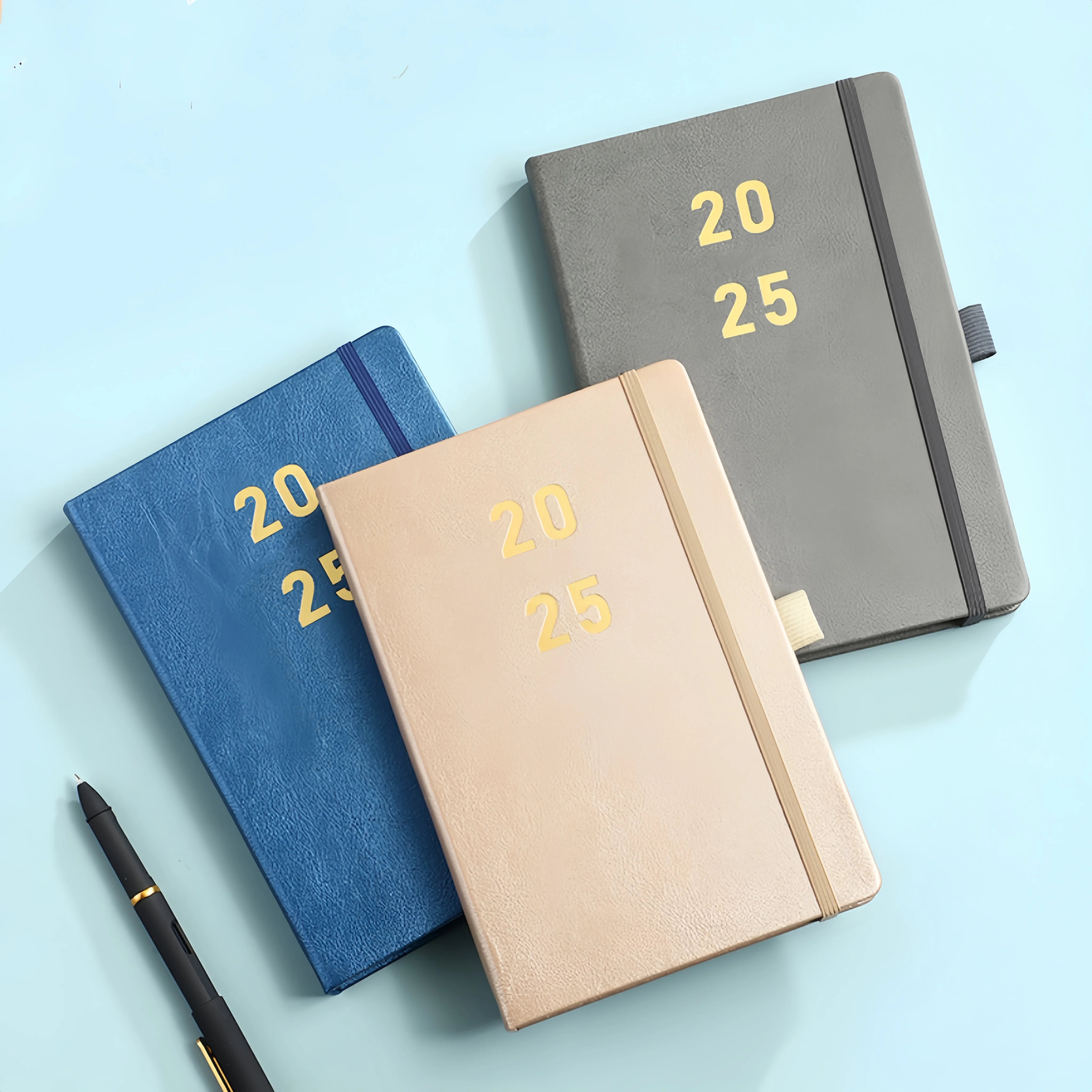 Direct Factory Custom High Quality Planner with Sections for Personal Goals Lesson Plans 2025 Journal with Pen