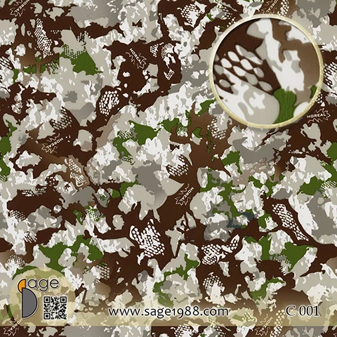 Тайваньская CFCH камуфляжная гидрографическая пленка