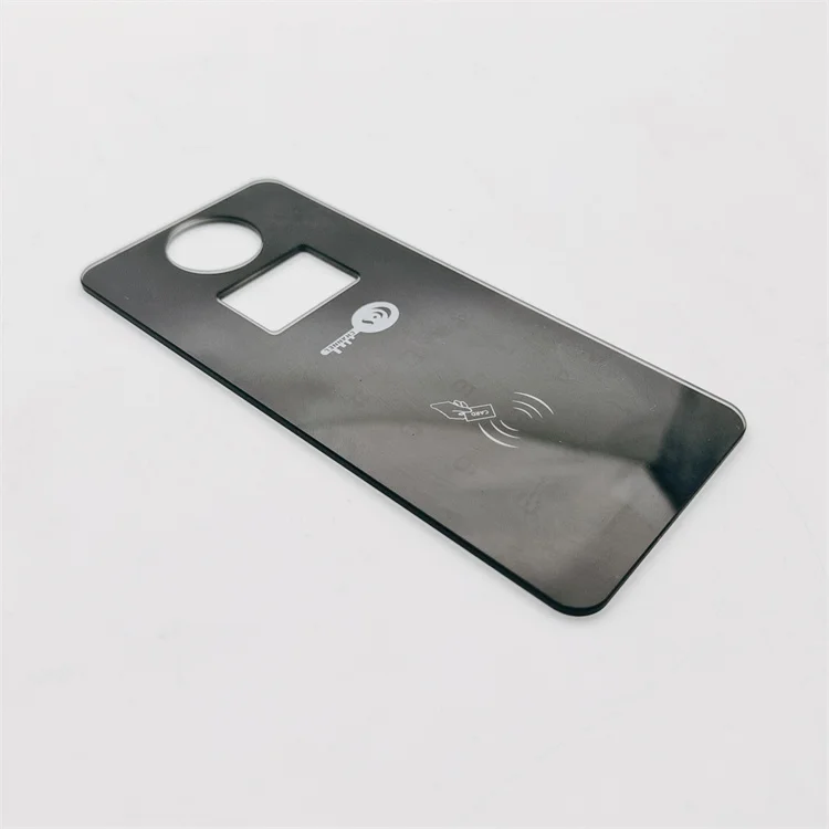 Customized Touch Tempered Glass Panels Silk Screen Printing Smart Lock Panel Glass