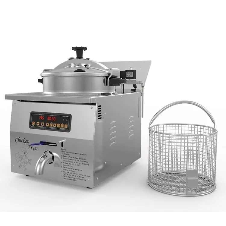 Commercial restaurant gas deep chicken deep oil free air fryer oil filter machine pressure cooker MDXZ-16C