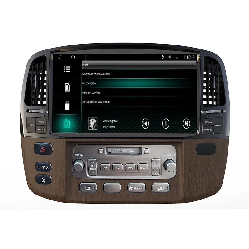 RoadNavi QLED Android Screen For LAND CRUISER LC100 LEXUS LX470 2003-2017  Car Multimedia Gps Car Radio Player Carplay 4G 360