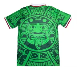 High quality 1998 Retro Mexico Green Soccer Jerseys Football Camisetas Man Shirt custom logo football Jersey