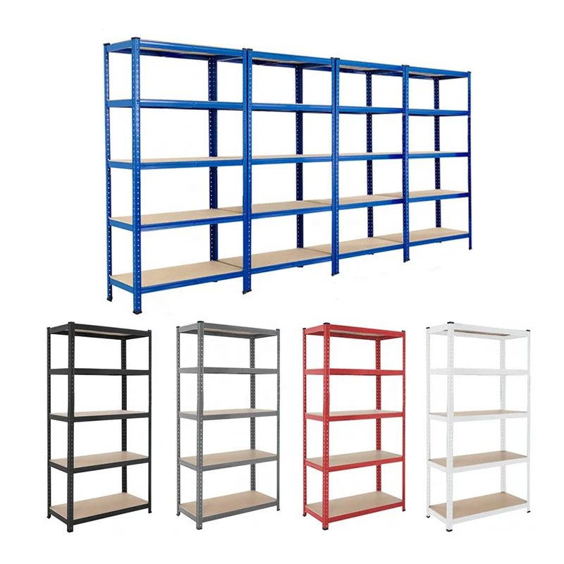 
Wholesale 5 tiers boltless metal home warehouse garage storage shelf 