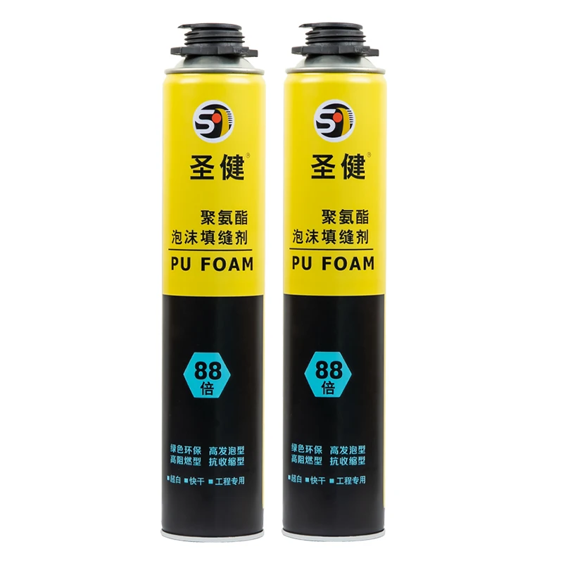 750ml factory price polyurethane rigid foam bulk expandable strong fireproof pu foam