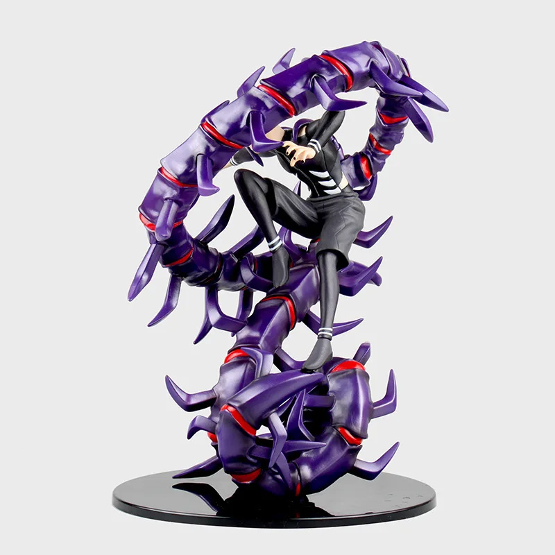 28cm Anime Tokyo Ghouls Kaneki Ken Generation Of Dark Jin Muyan PVC ornaments Tokyo Ghouls Action Figure toys