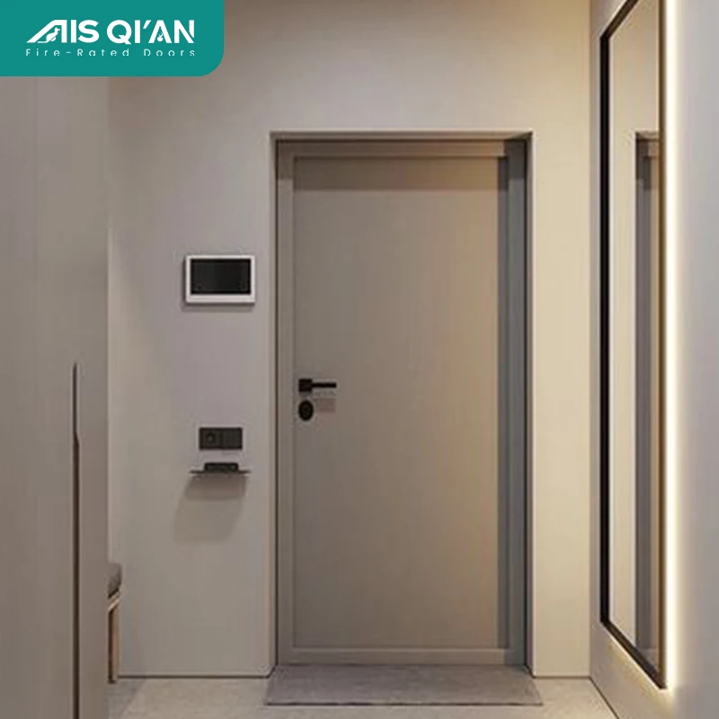 Dark Wood Interior Doors Durable Solid Wood Designs with Modern Aesthetics Moisture-proof Designer Interior Doors