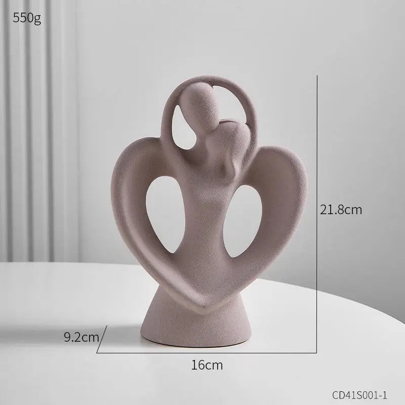 Nordic Style Abstract Thinker Figure Sculpture Modern Art Decor