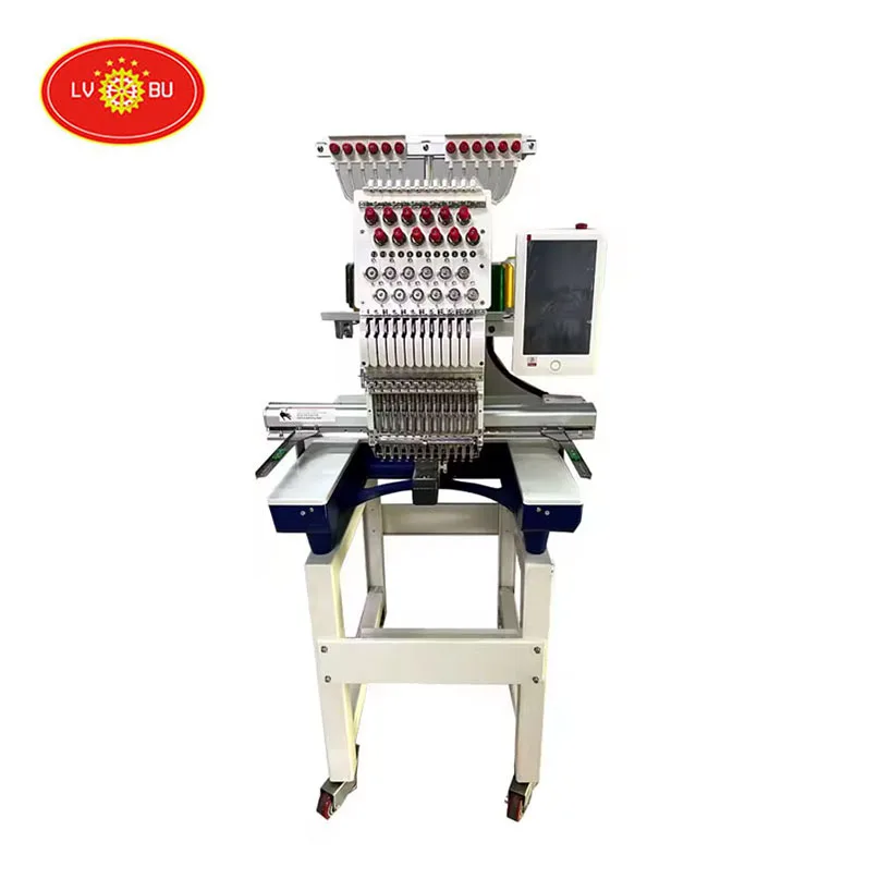 LVBU-1201 Single Head 12 Needle Sewing And Embroidery Computerized Machine With Software