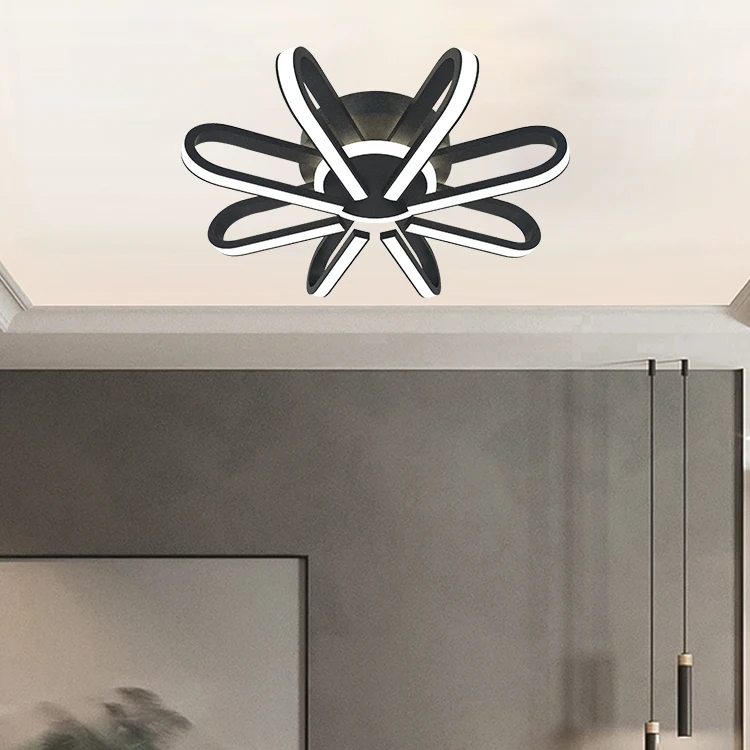 Classic remote black suspended multi color office home led ceiling light