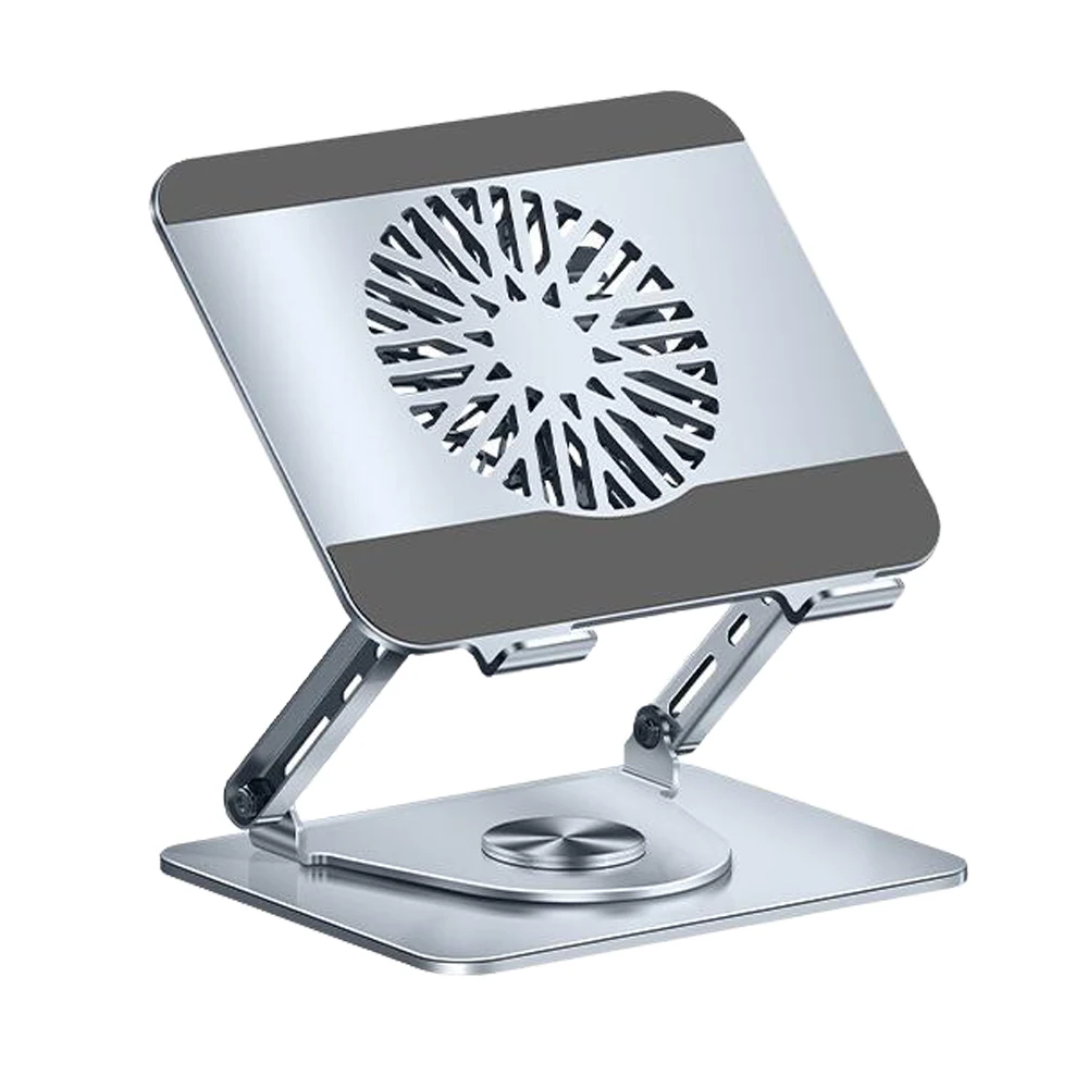 Great Roc OEM 360 rotation base notebook stand with cooling fan folding laptop stand portable notebook stand with fan