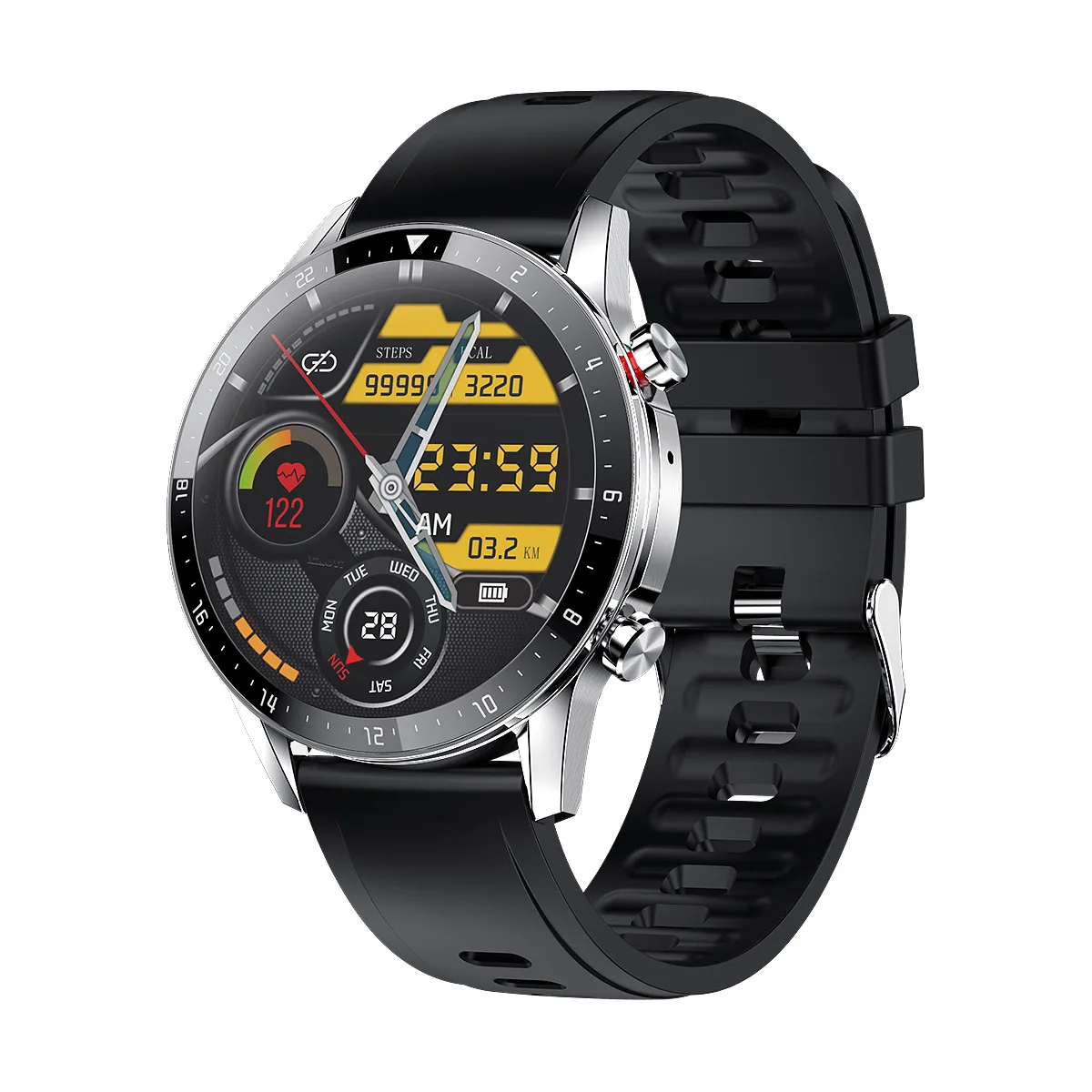 Business fashion smart watch N08S BT call heart rate blood pressure sleep monitoring  waterproof sport smartwatch for men