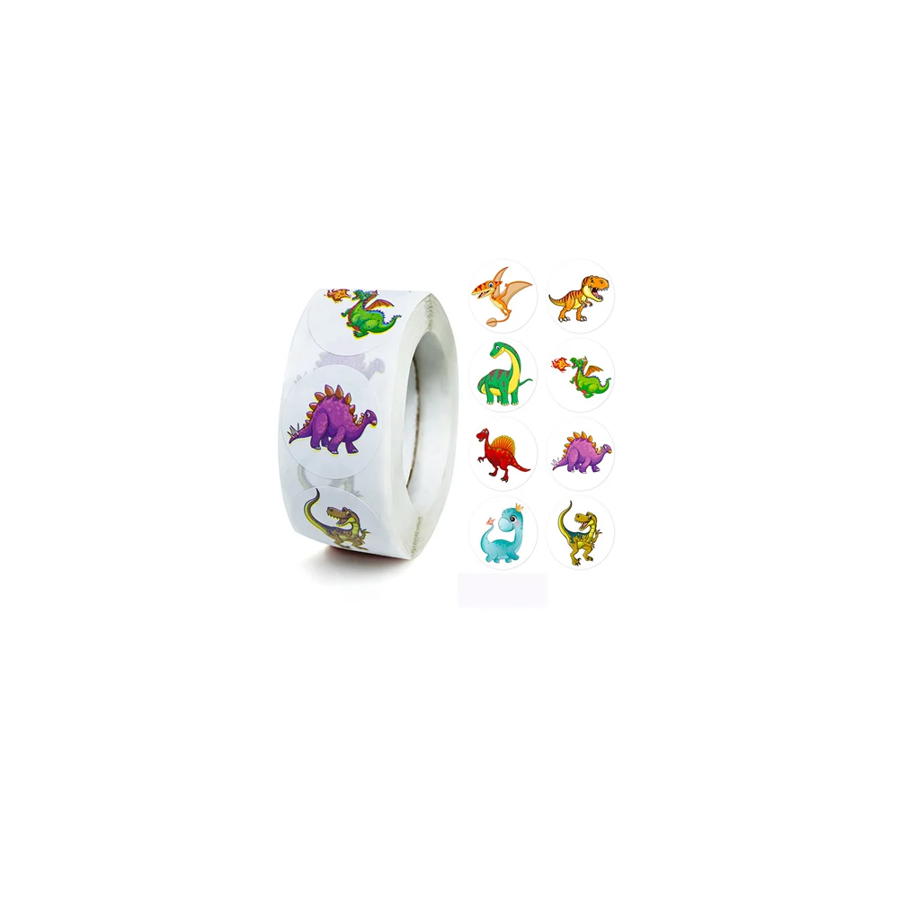 500 pcs 1 inch Kawaii Graffiti  cartoon Cute dinosaur stickers