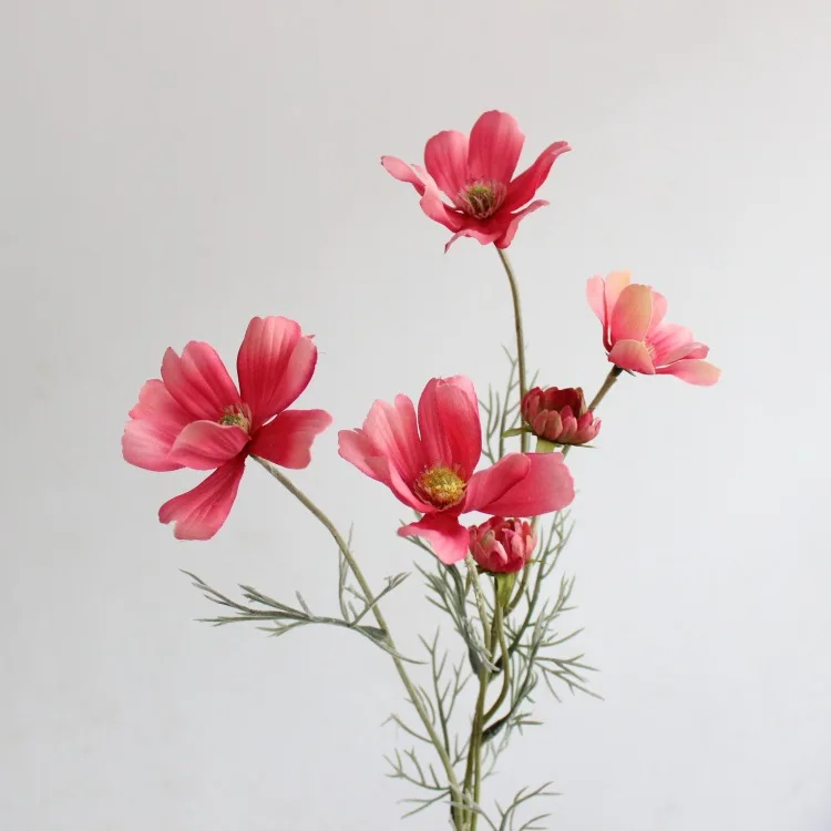 60cm Wholesale Fashion Low Price China Artificial Cosmos Flower For Wedding Decorations