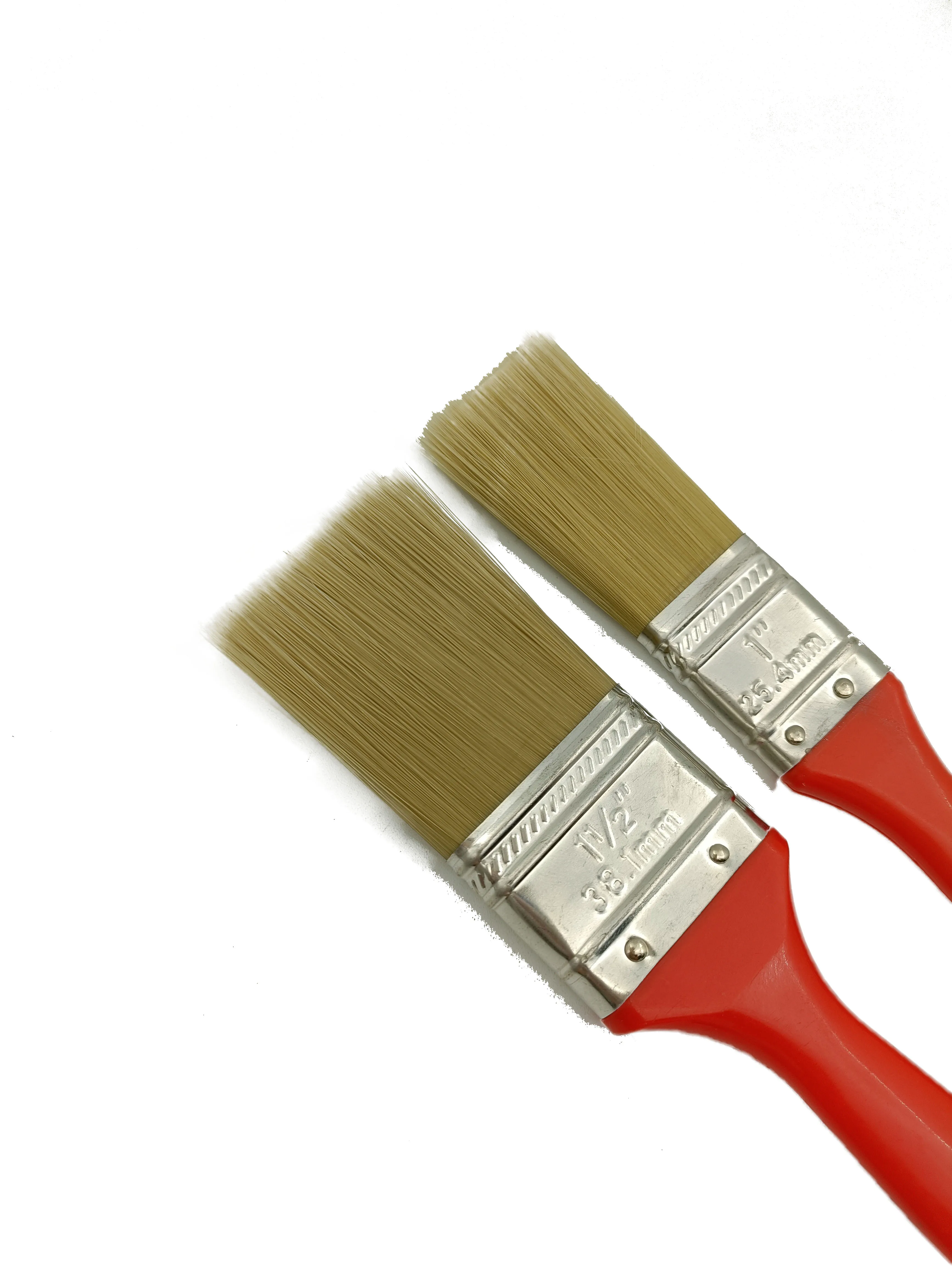 Hot selling double color handle paint brush with plastic handle