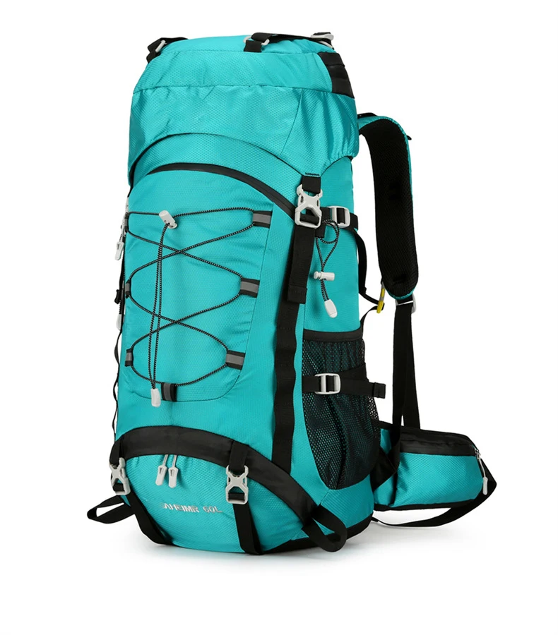 Waterproof Lightweight Trekking Mountaineering Backpack Camping Hiking Backpacks with Rain Cover