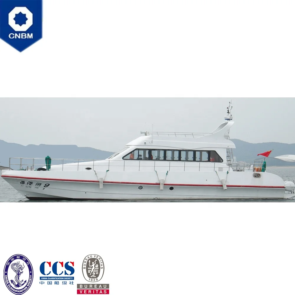 
61ft 45 Seats Fiberglass/Steel/Aluminum Hull Ferry 45 Passenger Boat for Sale with CCS Classification Society 