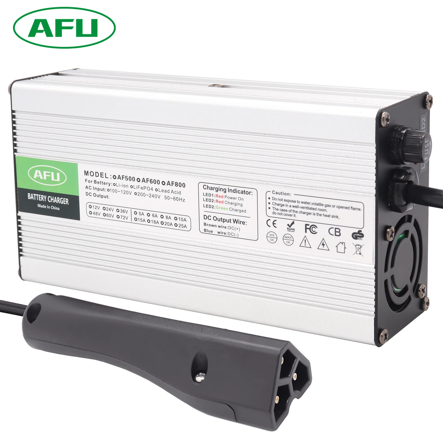Top Trending Products  58.4V 7A Charger 16S 48V LiFePO4 Battery Smart Charger  For 48V Various Golf Carts