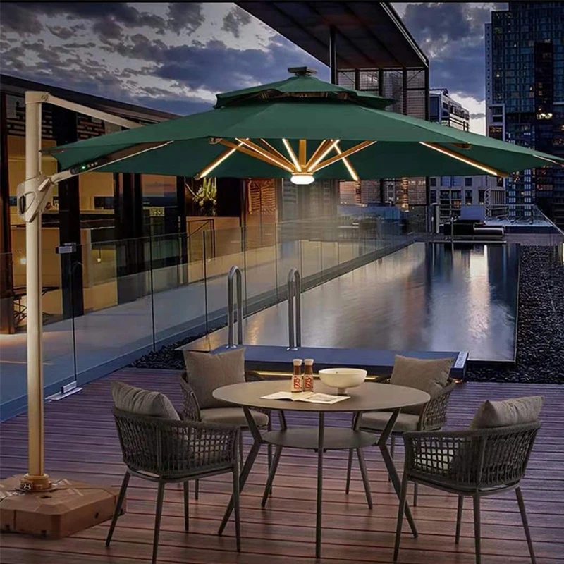 Бесплатный образец, садовые зонтики для внутреннего дворика, ресторана, кафе, рекламные уличные пляжные светильники, уличные зонтики