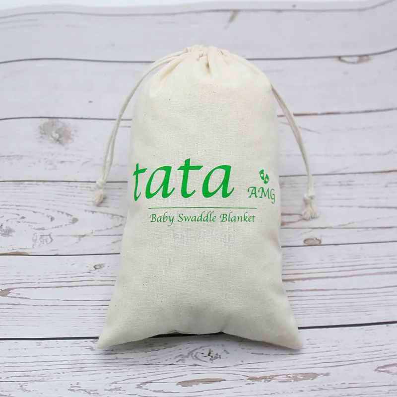 Wholesale Eco Friendly Promotional Storage Muslin Bag Natural Cotton Dust Drawstring Pouch Bag