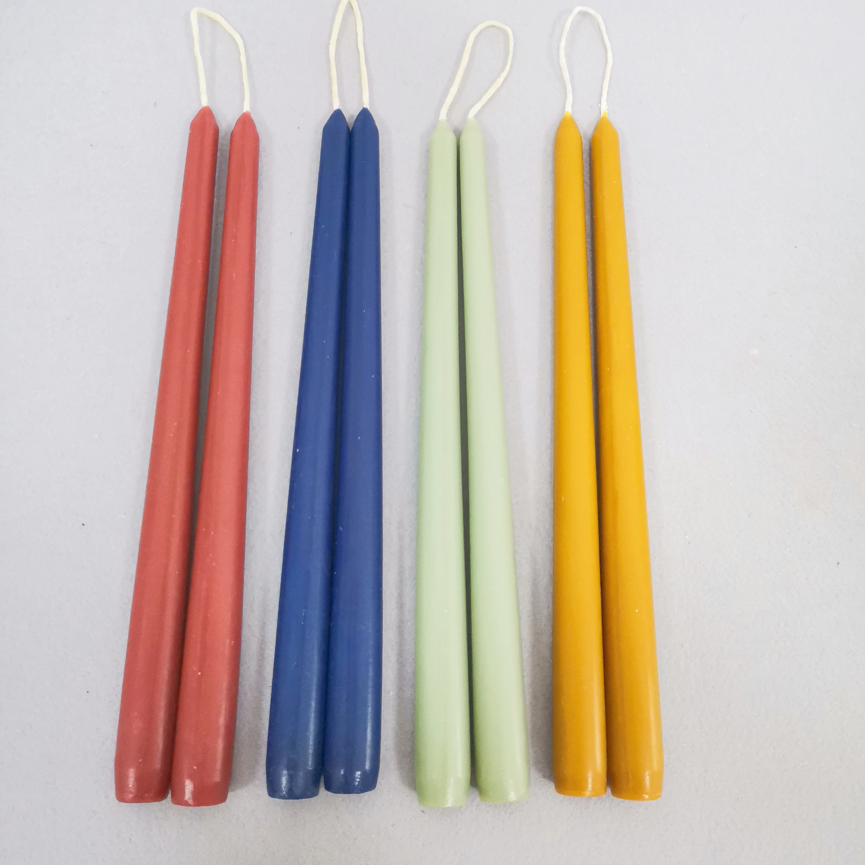 long burning stick  bee wax handmade taper candles