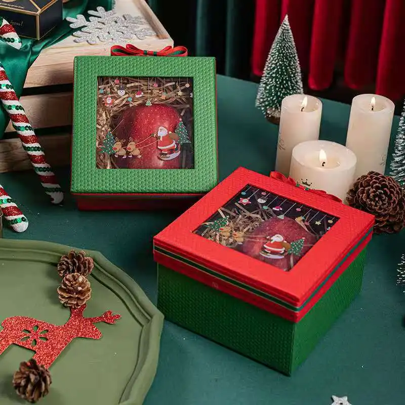 
New Design ODM OEM Fruit Packaging Mini Cracker Present Big Advent Christmas Paper Gift Box 