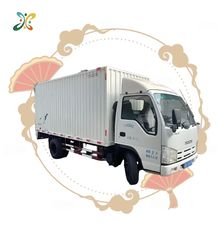 ISUZU Used 100P Euro4 98HP 4X2 Freezer Truck 2.5Ton Chilled Goods Carrier Manual Diesel Refrigerator Van New Left Steering