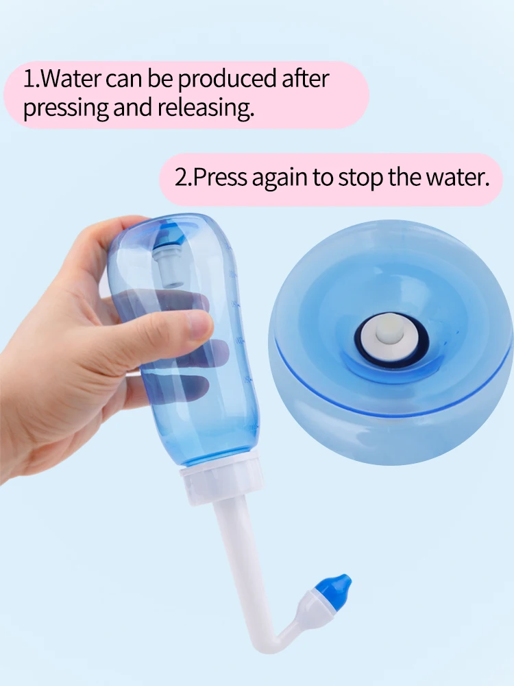 Adults Children 300ml Neti Pot Nose Wash Bottle Sinus Rinse Nasal from SZ Yeajibao