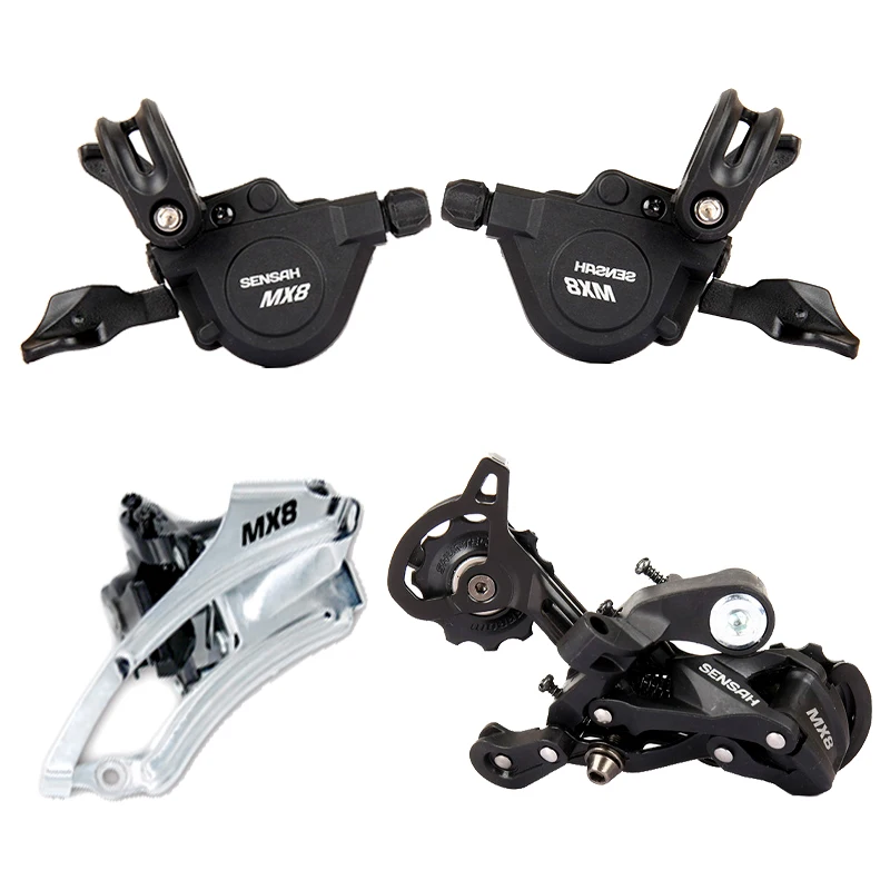 2021 Authentic sensah  MX 3X8 24 speed lever front rear derailleur MTB mountain bike bicycle groupset for shimano