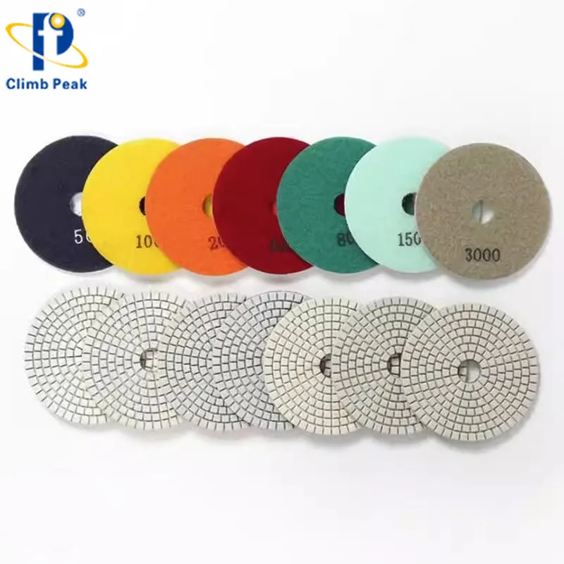 4inch 100mm Dry Polishing Pads for Concrete Granite Grinding Pad Diamond Resin Bond Stone Floor Abrasive Disc