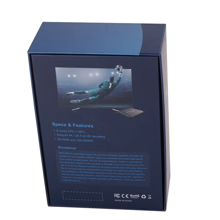 Custom printing cardboard tablet TV gift packaging paper box