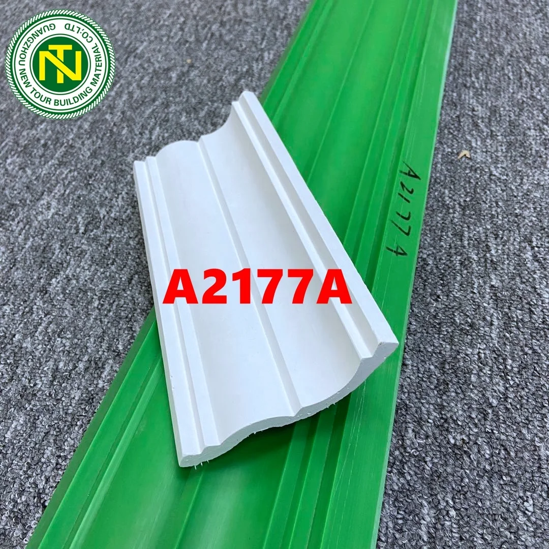 Good quality  Green Color crown Fiberglass Mouldings  for  Gypsum Cornice ceiling medallion