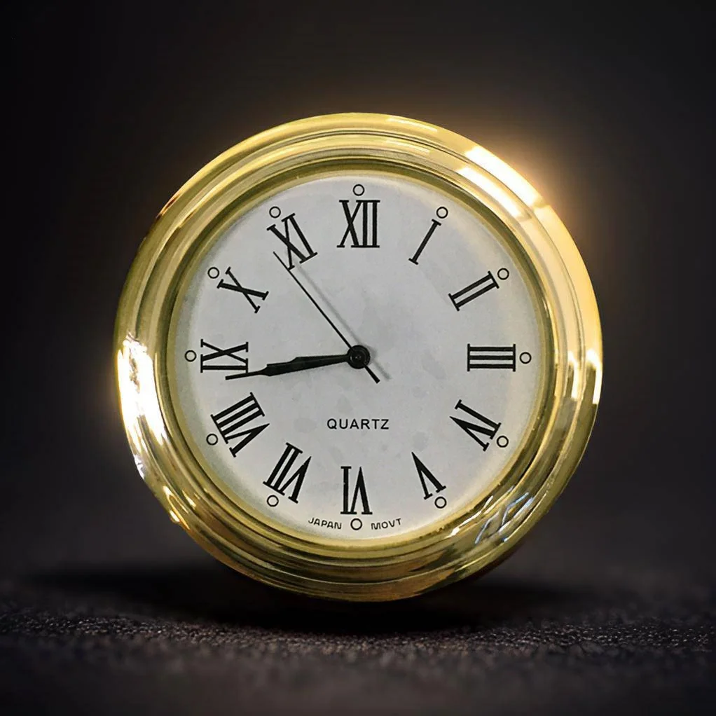 Custom wholesale japan 40mm 50mm quartz mini clock insert