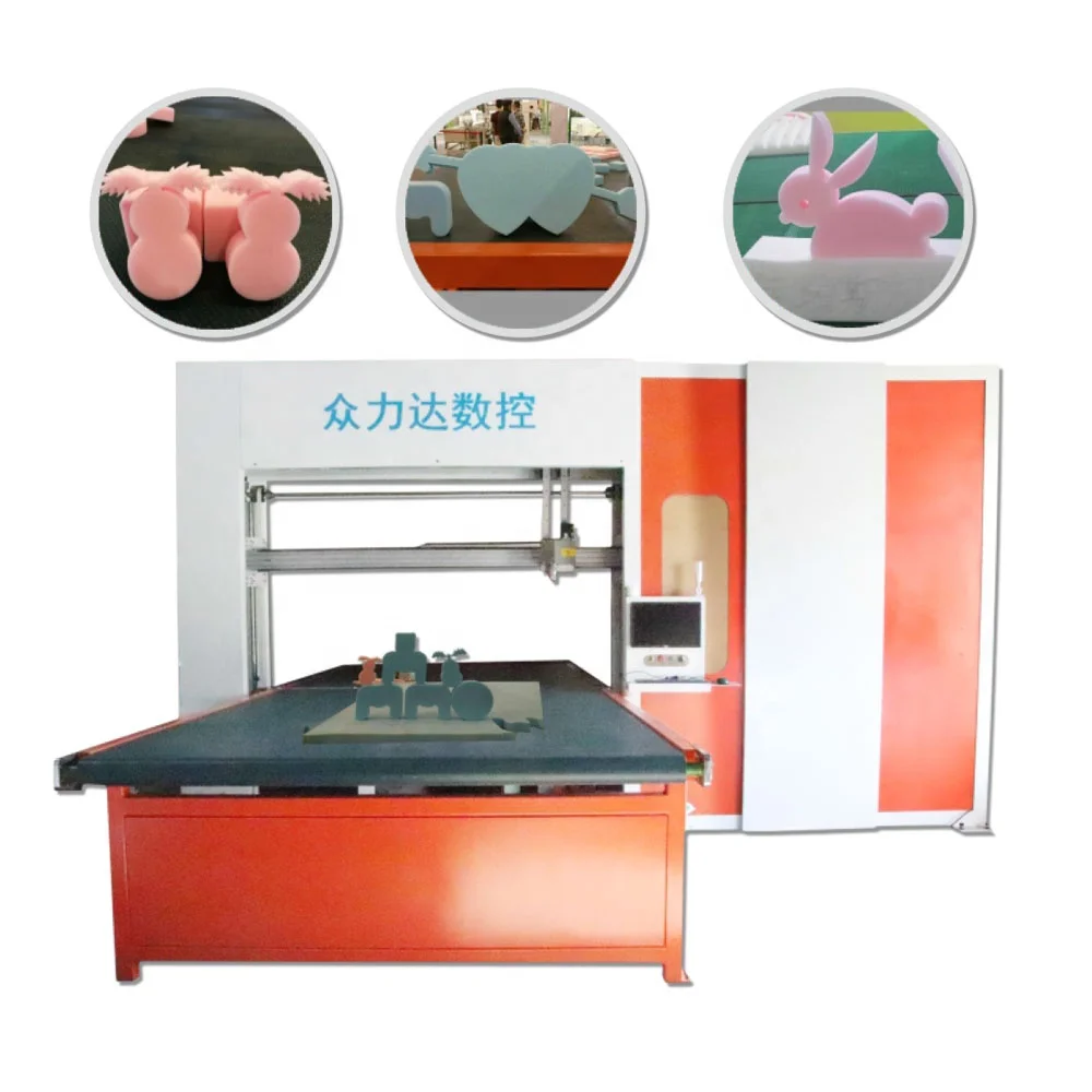 Custom made New Fully Automatic CNC Large 3d vertical horizontal double use cutting machine for sponge eva factory