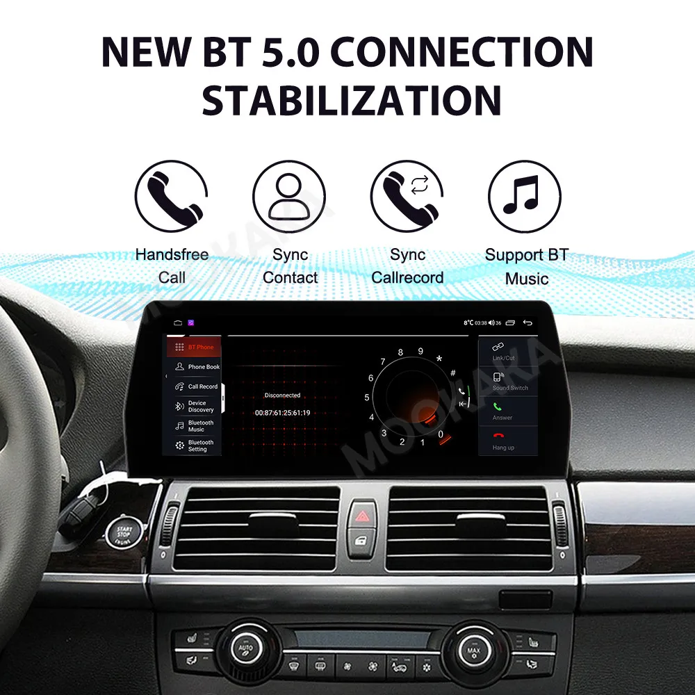 Автомагнитола MOOKAKA 12 3 дюймов для BMW X5 E70 2007-2013 автомобильный DVD-плеер мультимедийный видеоплеер GPS-навигация магнитола
