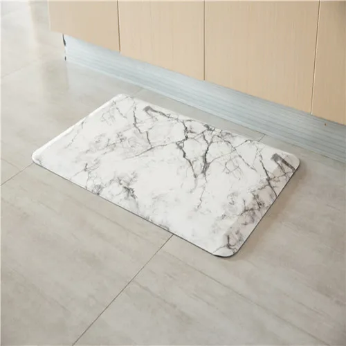 
Thick Marble Print Kitchen Rugs and Mats Cushioned Anti-Fatigue, Comfort Floor Mat, Ergonomically Designed for Kitchen 