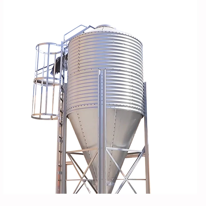 
Low Price Hot Galvanized Steel Poultry Farm Grain Chicken Feed Silo Storage Bins For Sale 