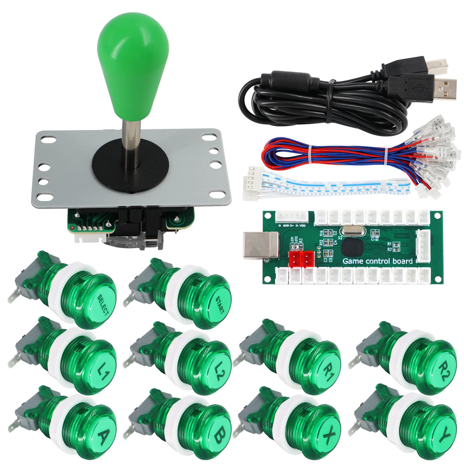 arcade Game Controller Joystick Push Buttons USB Encoder To Pc DIY Arcade Joystick Kit For Arcade Game Cabinet