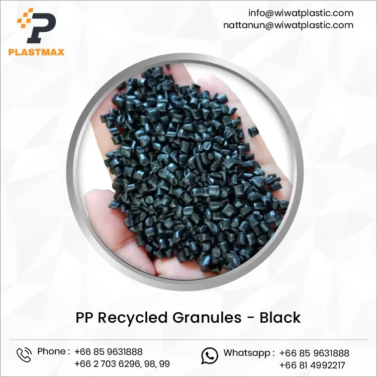 Eco Friendly Injection Grade Polypropylene PP Recycle Granule Pellets PP Plastic Raw Material for Packing Industry from Thailand