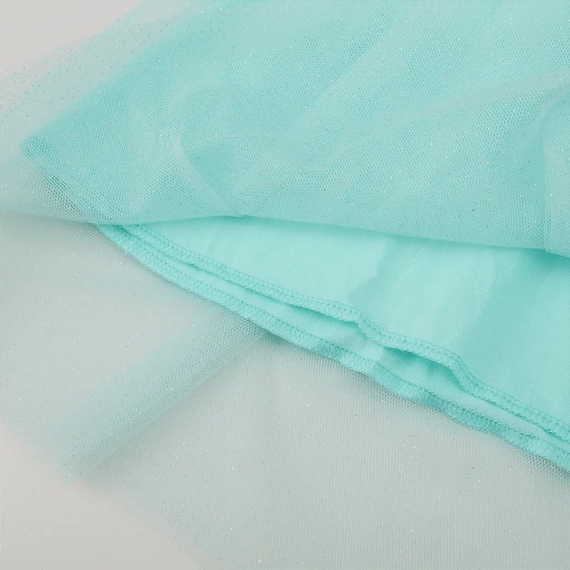 Trending 2022 Birthday Casual Style Full Sleeves Tulle Embroidered Mint Green Pretty Dresses For Girls