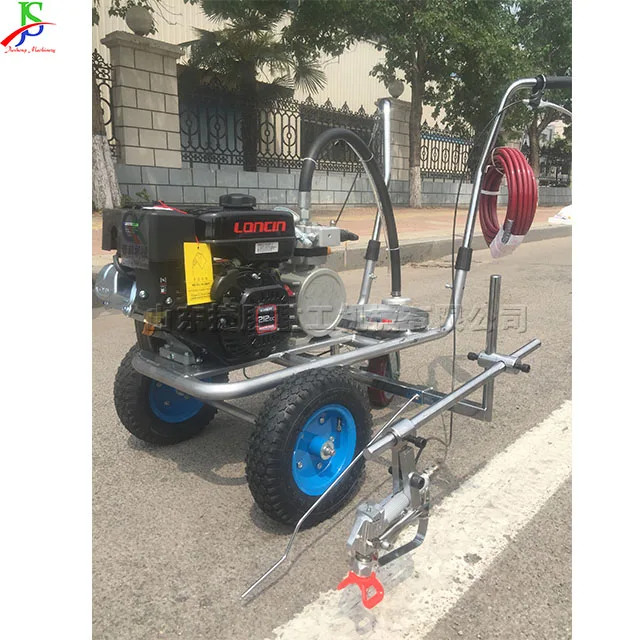 Road road cold spray marking machine high with hydraulic cold spray marking machine gasoline road marking machine