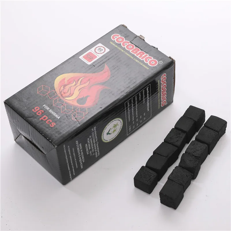 Кальян Cocobrico Charcaol 96 шт. кальян с быстрой подсветкой угольный серебряный натуральный уголь для труб
